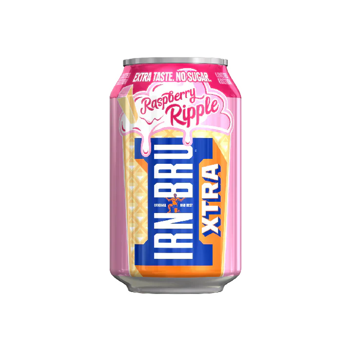 IRN BRU XTRA RASPBERRY RIPPLE