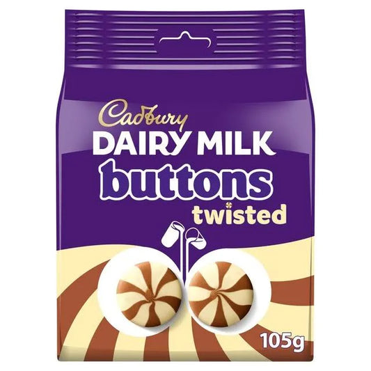 Cadbury milk buttons twisted