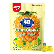 Amos 4D Fruit Gummy Pineapple Burst