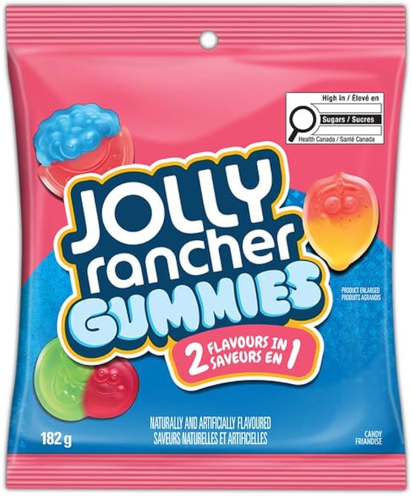 Jolly Rancher gummies 2 flavors in 1