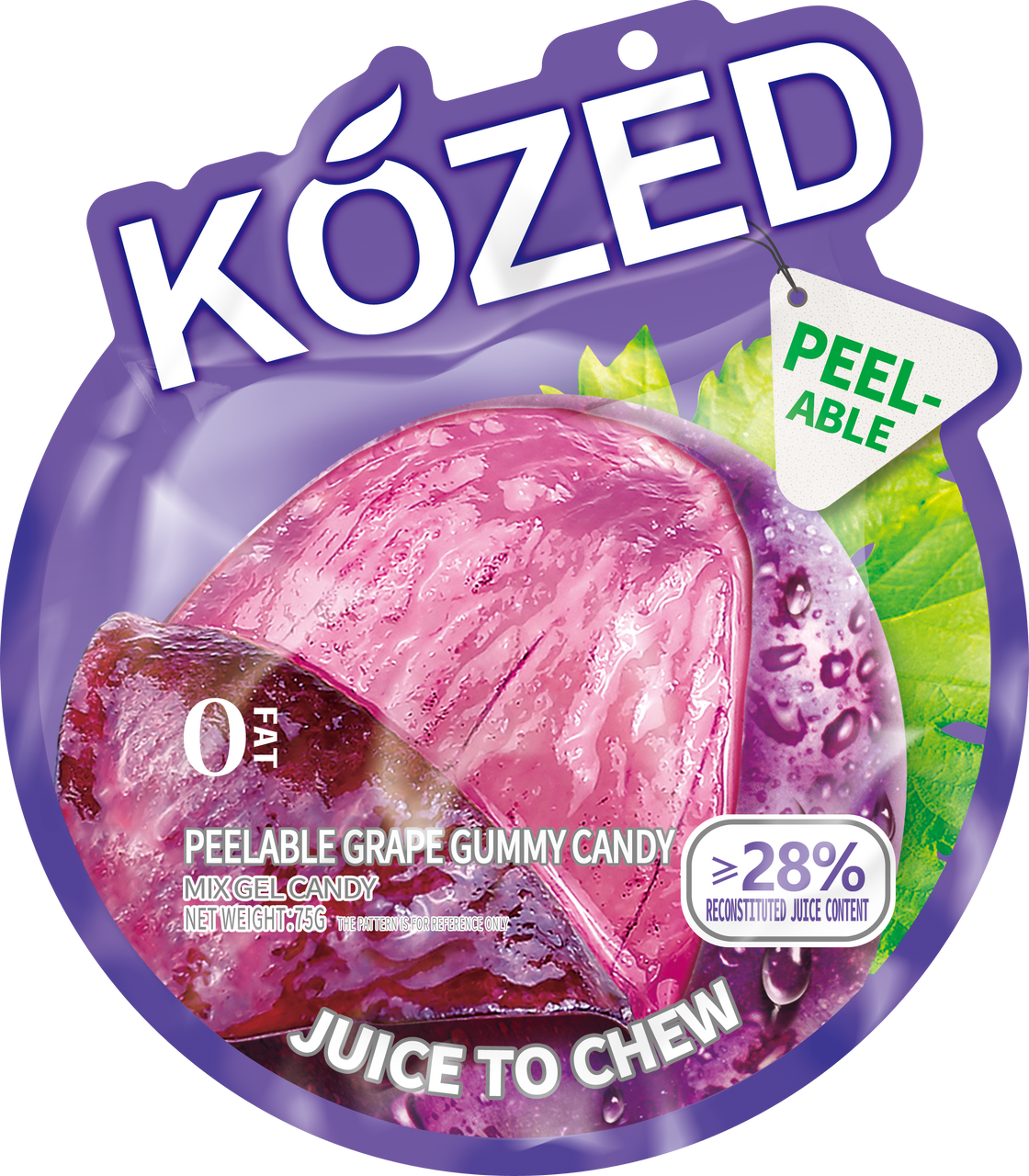 Kozed Grape Peelable Gummy