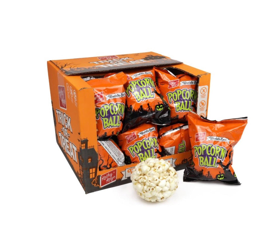 Kathy Kaye Trick or Treat Halloween Popcorn Balls