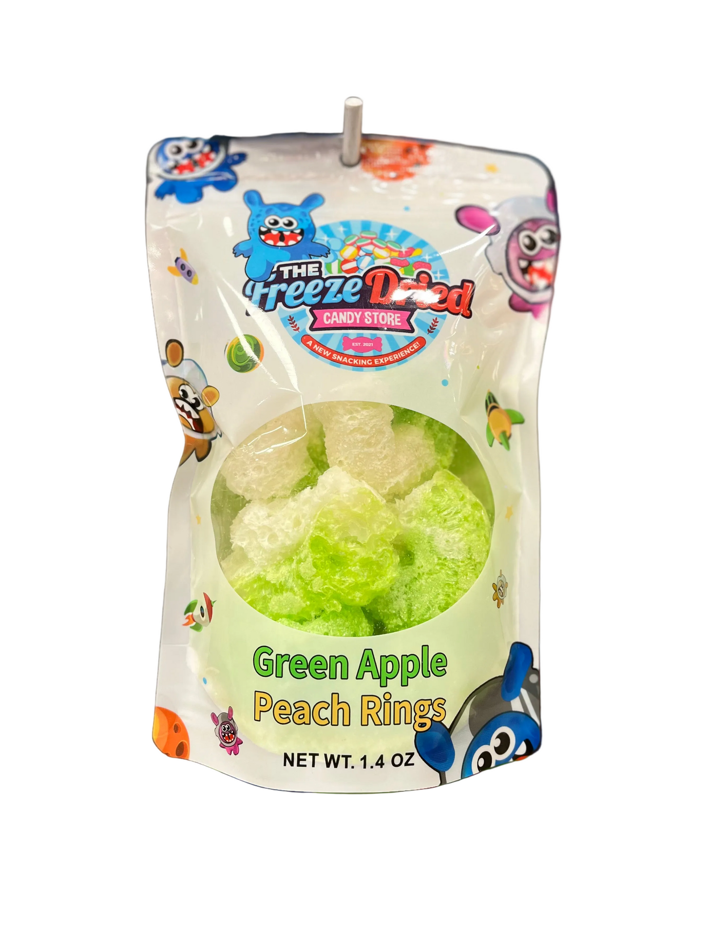 Green Apple Peach Rings / The Freeze Dried