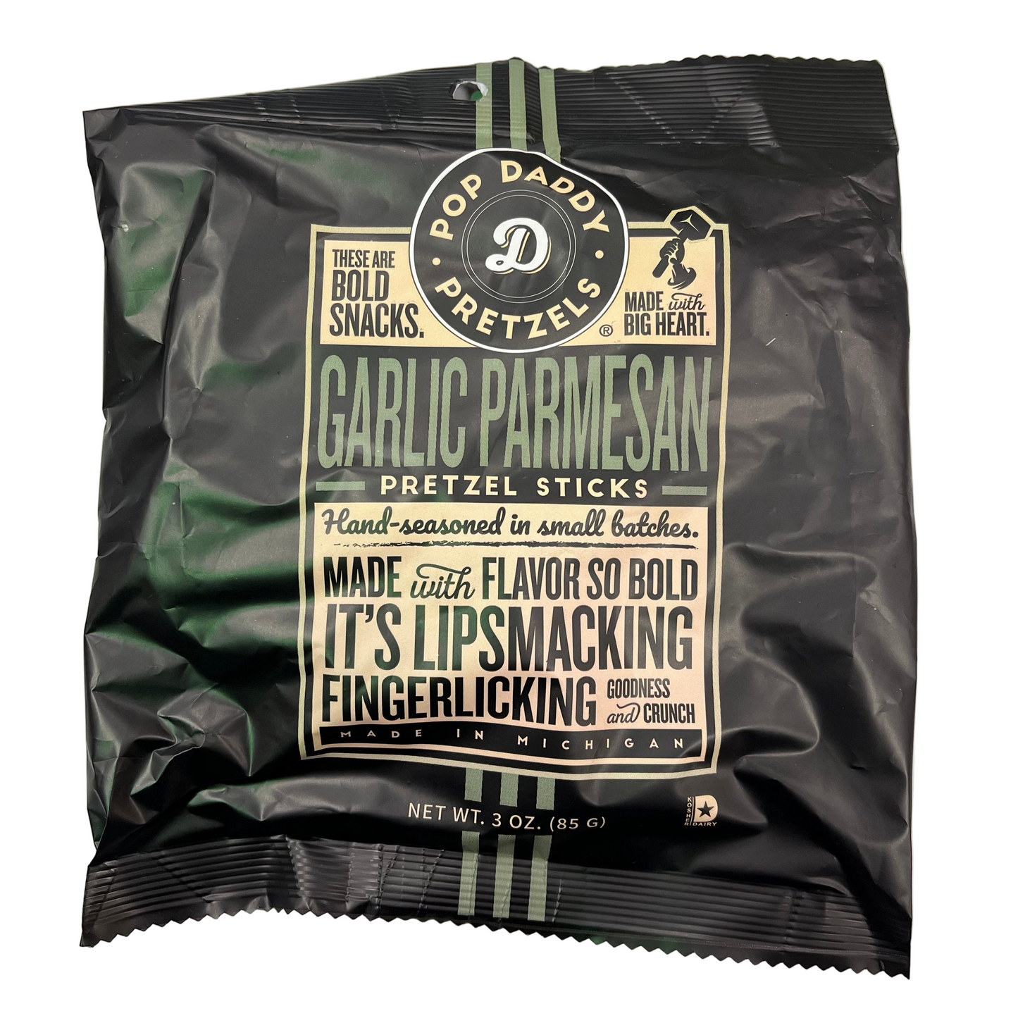 Pop Daddy Pretzels - Garlic Parmesan 3oz