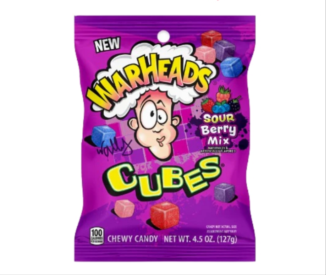 Warheads cubes sour berry mix