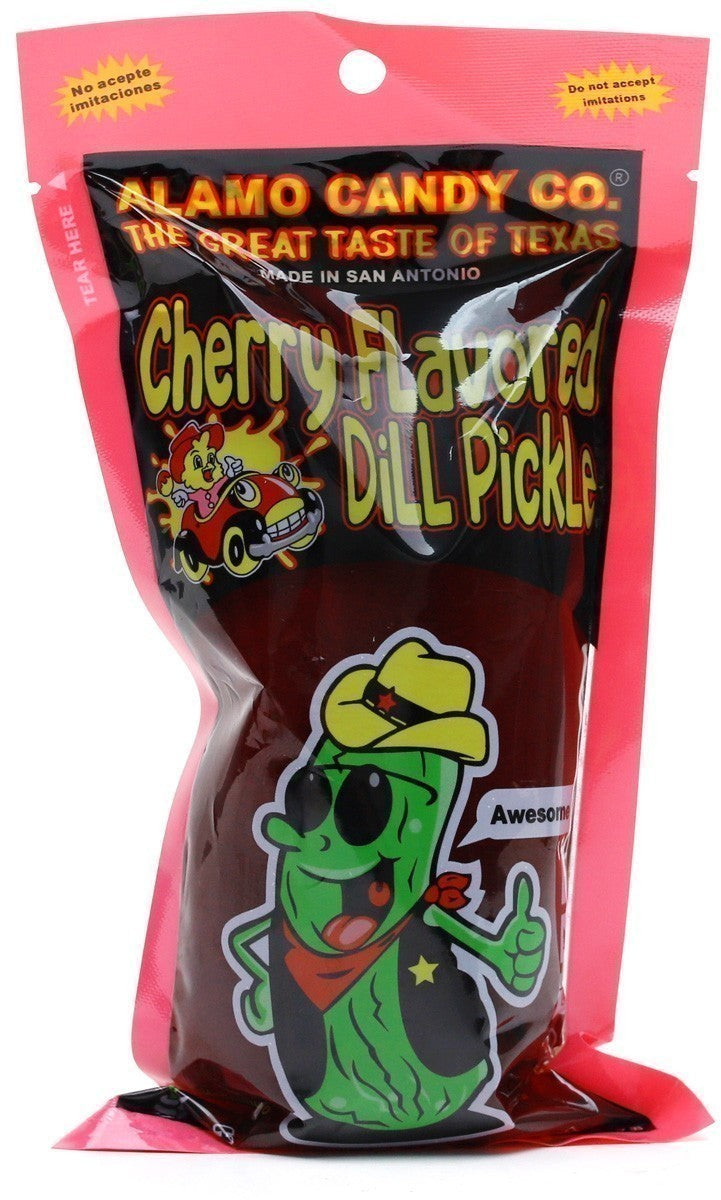Alamo Candy cherry flavor pickles