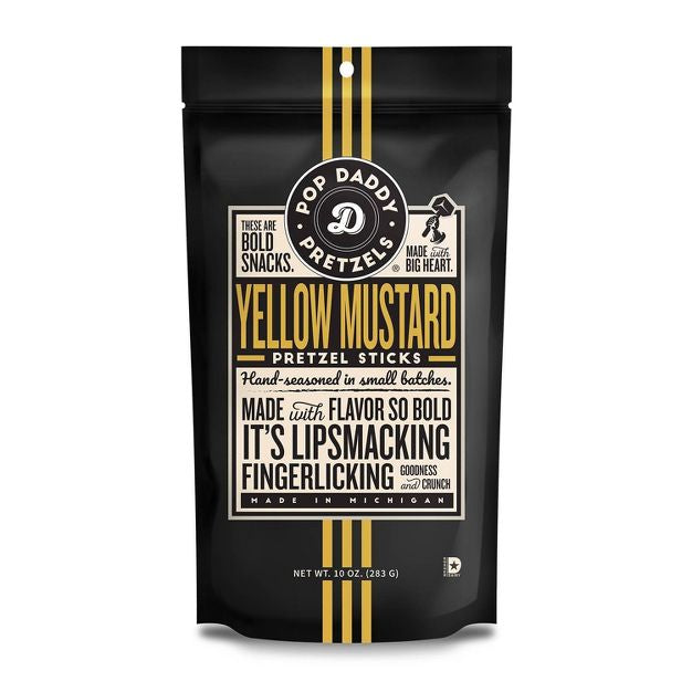 Pop Daddy Pretzels - Yellow Mustard 7.5 oz