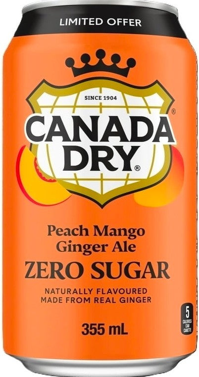 Canada Dry Peach Mango Zero Sugar