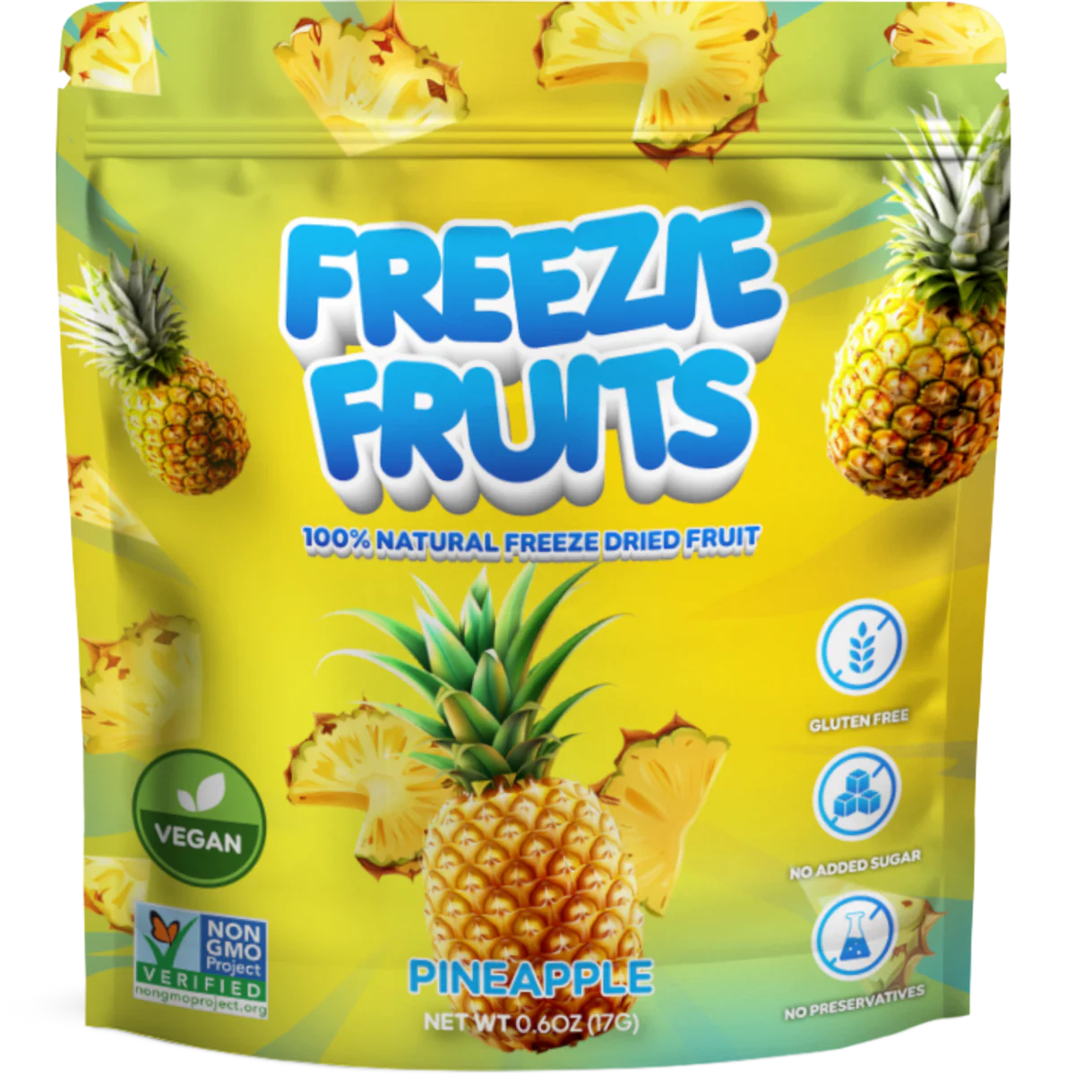 Freeze fruits pineapple