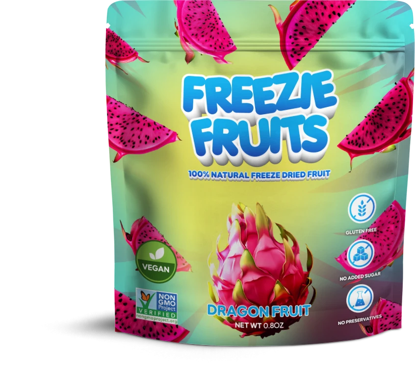 Freeze fruits dragon fruit