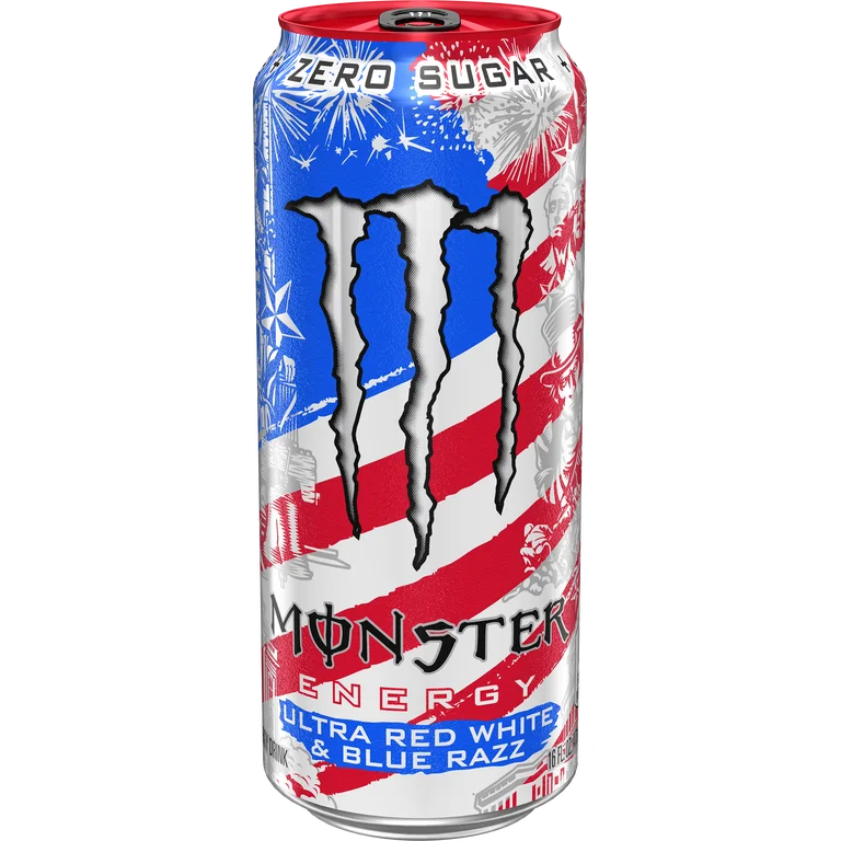 Monster Energy Zero Sugar Ultra Red White & Blue Razz
