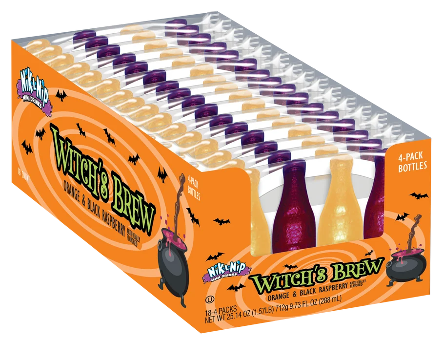 Nik-L-Nip Witch’s Brew Orange & Black Raspberry Halloween Edition