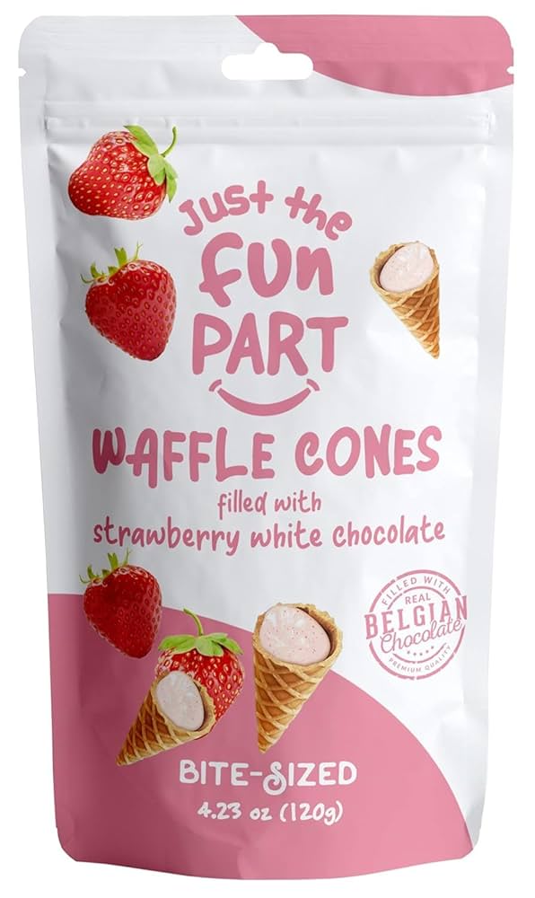 Strawberry Waffle Cones