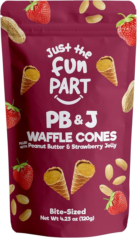 PB&J Waffle Cones