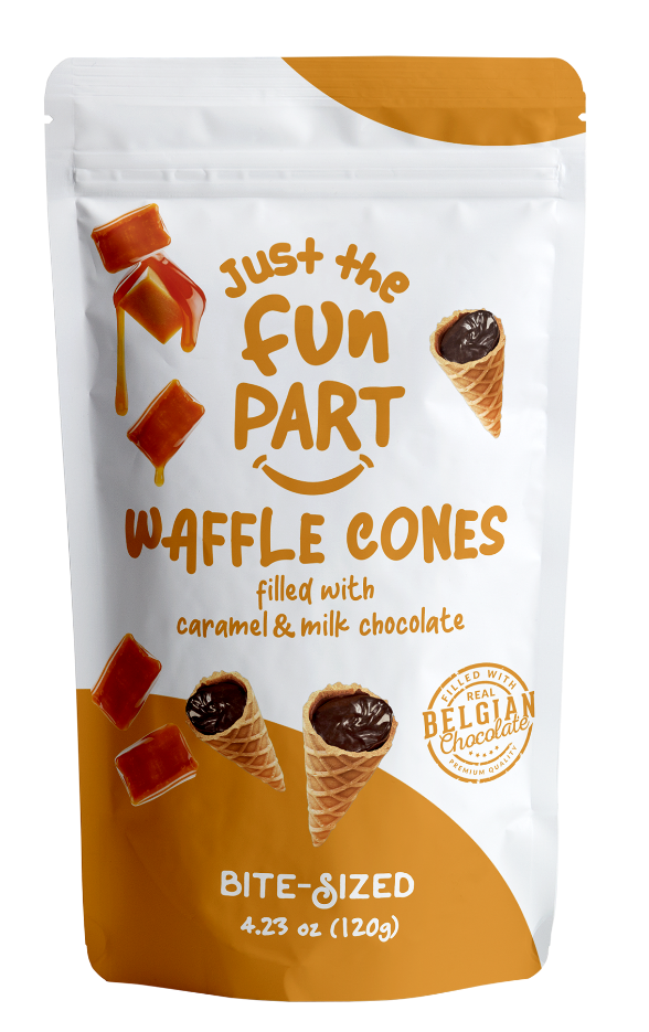 Caramel Waffle Cones