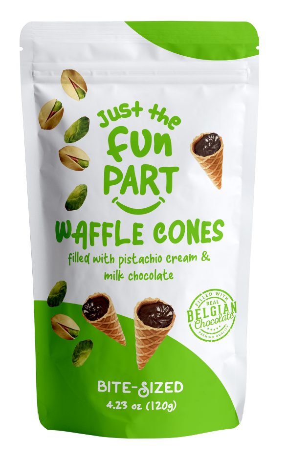 Pistachio Waffle Cones