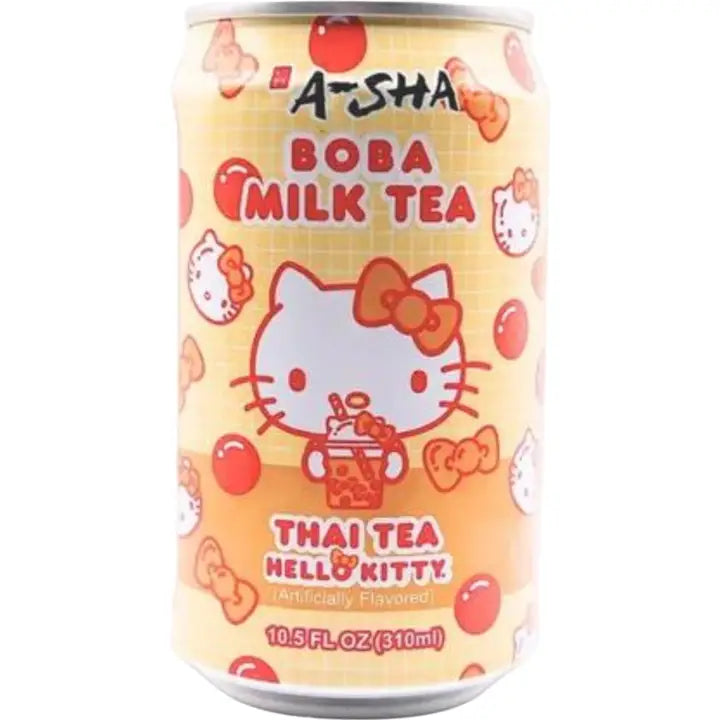 A-Sha Boba Milk Tea Thai Tea Hello Kitty
