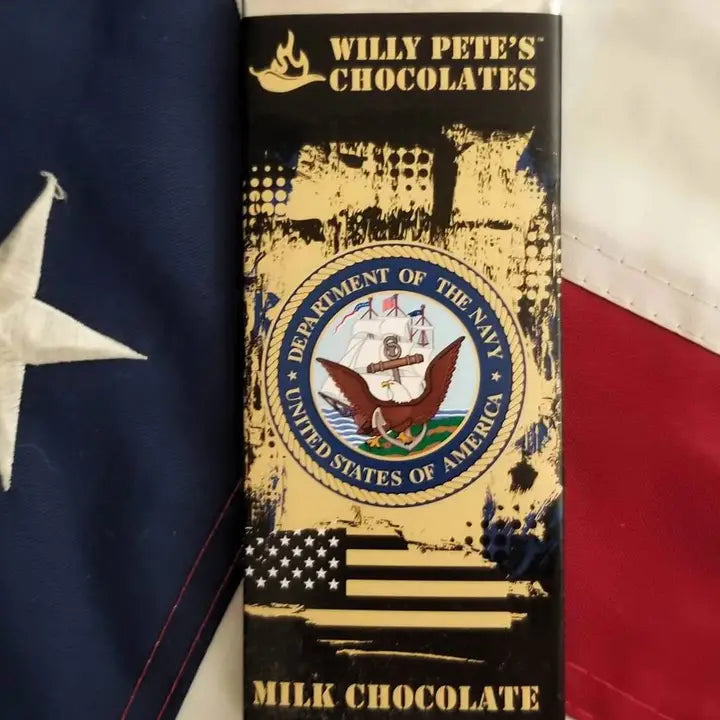 US.Navy Chocolate Bar Willy Pete’s Chocolates
