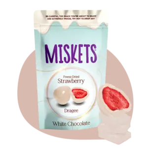 Miskets freeze dried strawberry chocolate