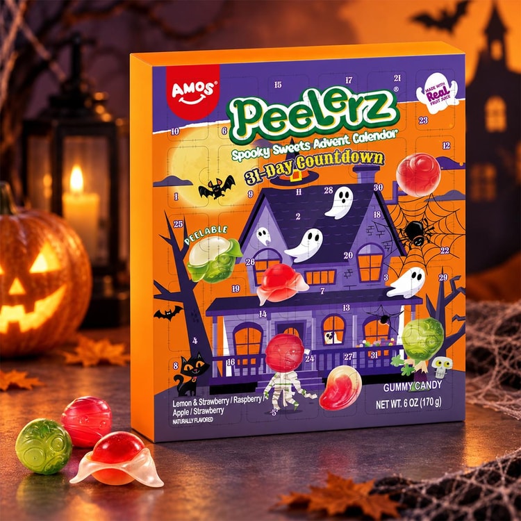Peelerz Spooky Sweet Advent Calendar 31 Day Countdown 170g