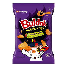 Buldak Potato Chips Habanero Lime