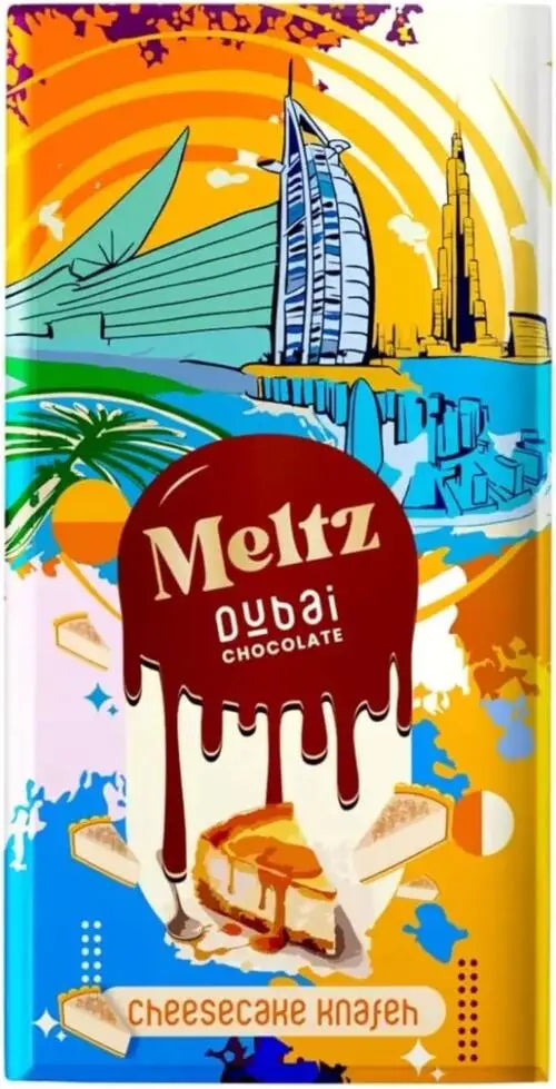 Meltz Dubai Chocolate cheesecake flavor