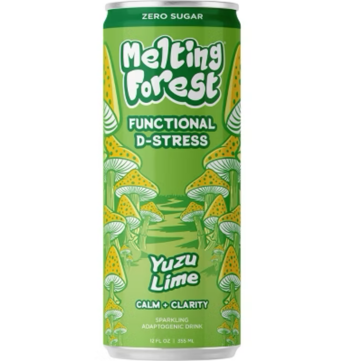 Adaptagenic D Stress Mushroom Yuzu Lime Sparkling Drink