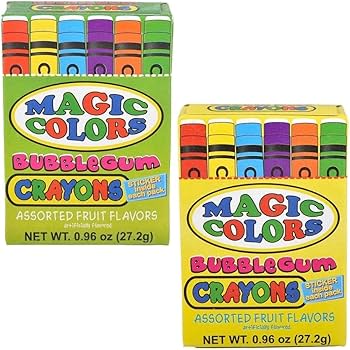 Magic colors bubblegum crayons