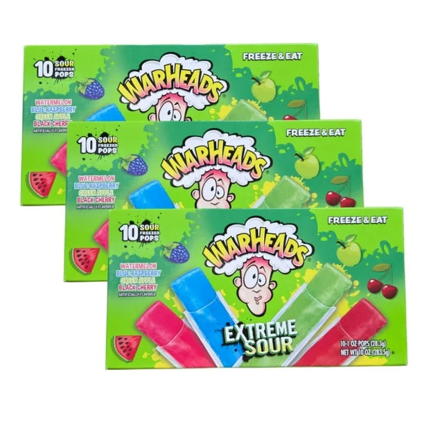 Warheads freeze pops