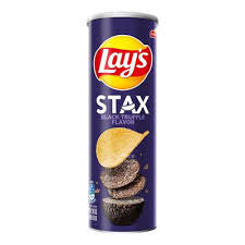 Lays Stax Black Truffle flavor
