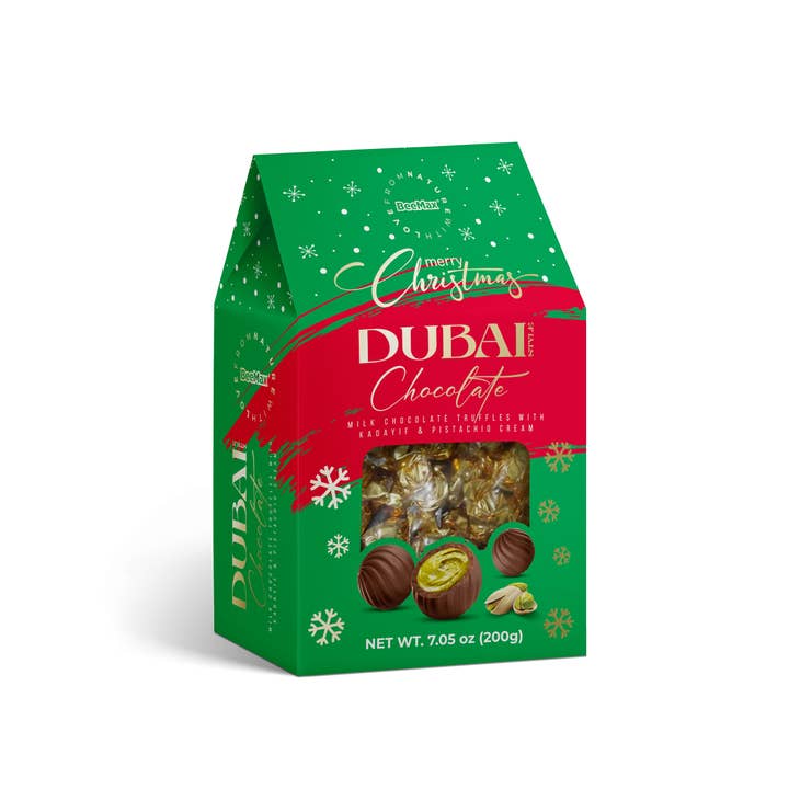 Beemax Dubai Chocolate Truffle Gable Box (Christmas Edition)