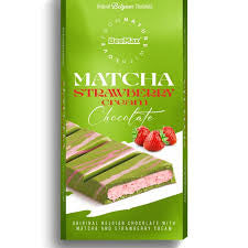 Beemax Matcha Chocolate Strawberry Cream Bar