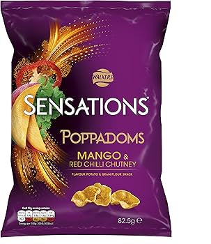 Sensations poppadoms mango &r red chili