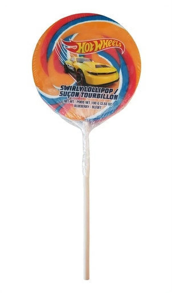 Hot wheels swirlypop- blueberry flavor