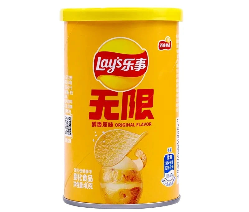 Lays Can Potato Original Flavor 40g