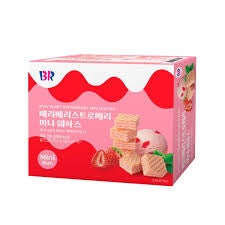 Baskin Robbins Very Berry Strawberry Mini Wafers Box