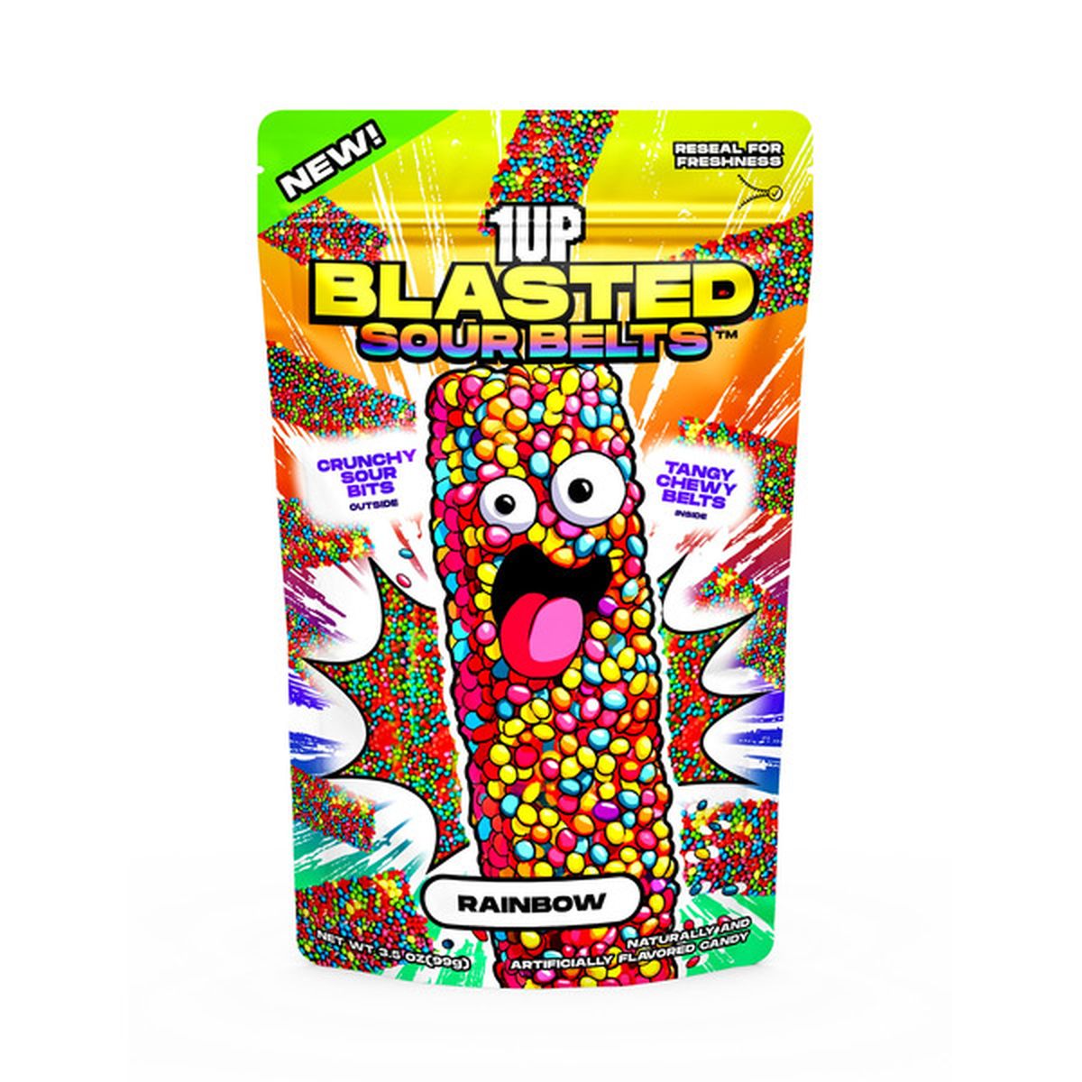 1UP Blasted Sourbelts Rainbow