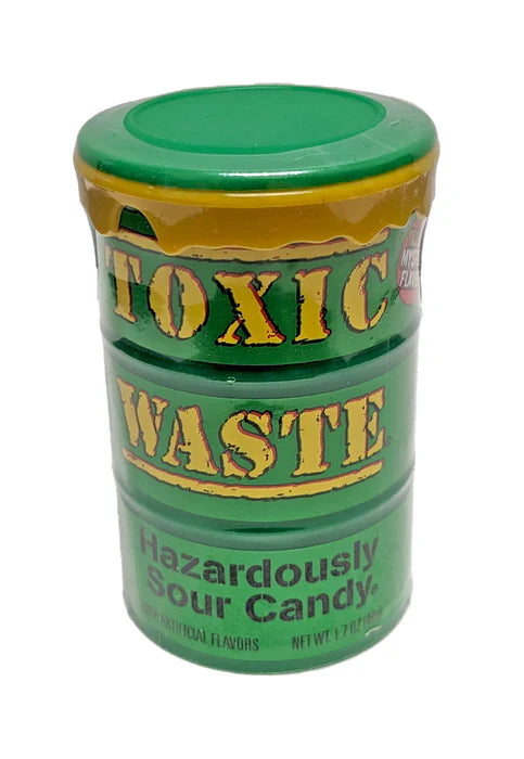 Toxic Waste green Ultra Sour Candy Drum
