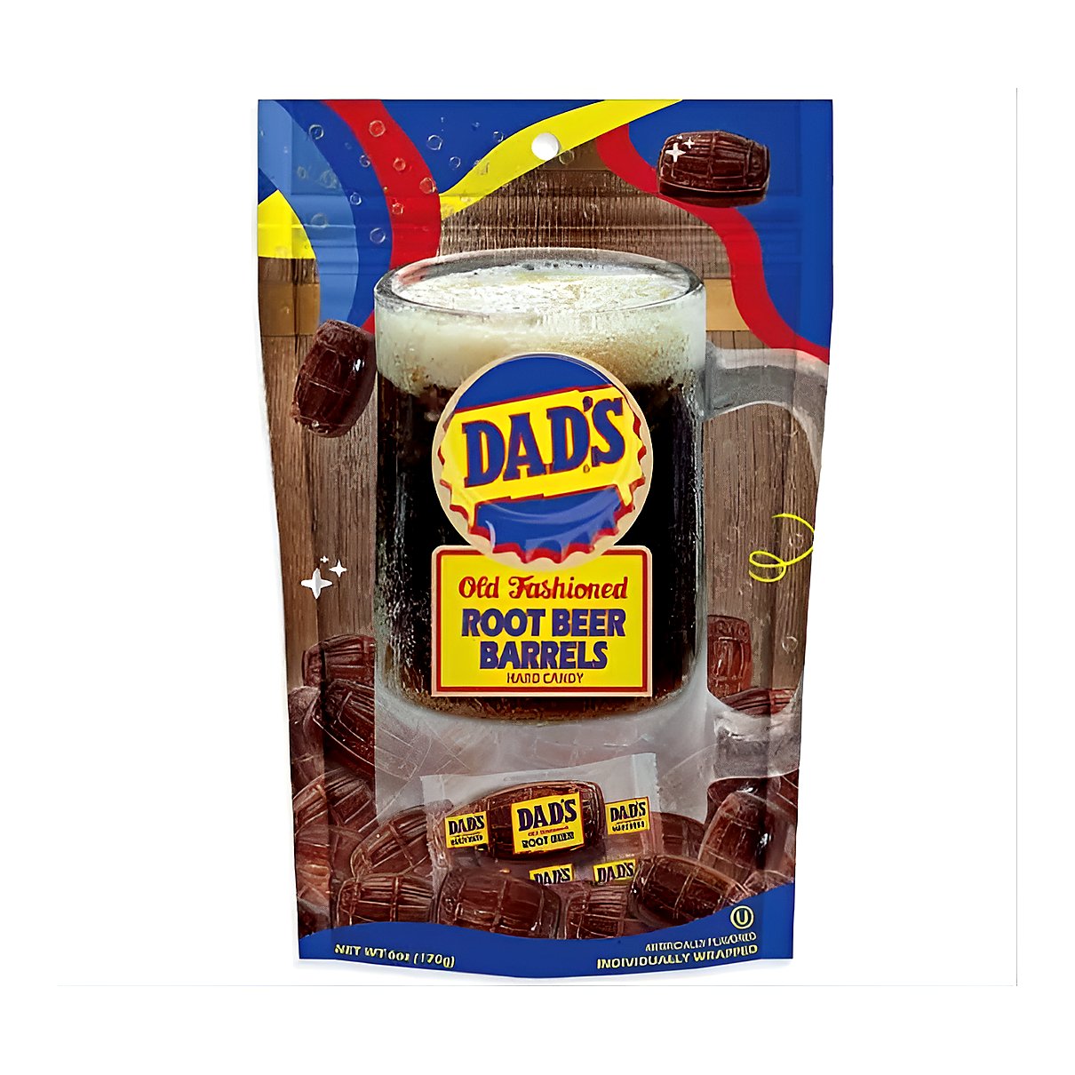 Dad's Root Beer Barrels Hard Candy - processed