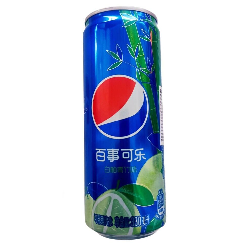 Pepsi White Pomelo Green Bamboo Can