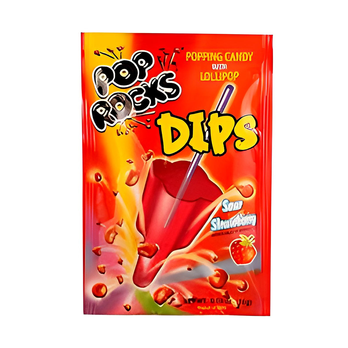 Pop Rocks Dips Sour Strawberry - processed