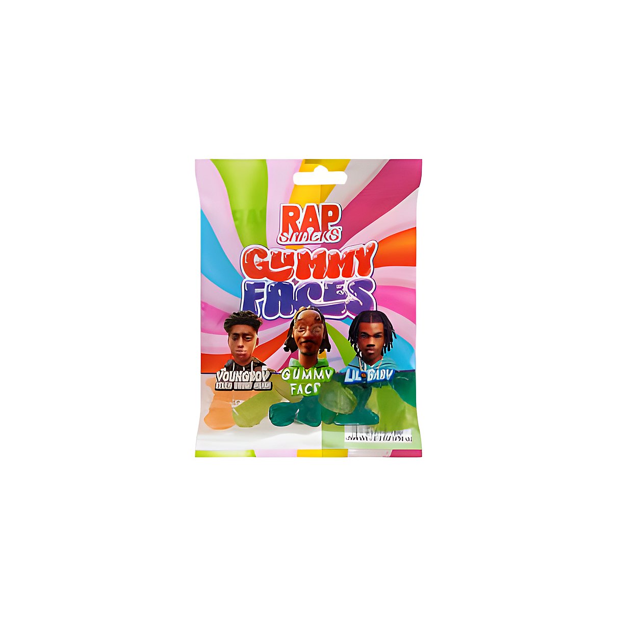 Rap Snacks - Gummy Faces - processed