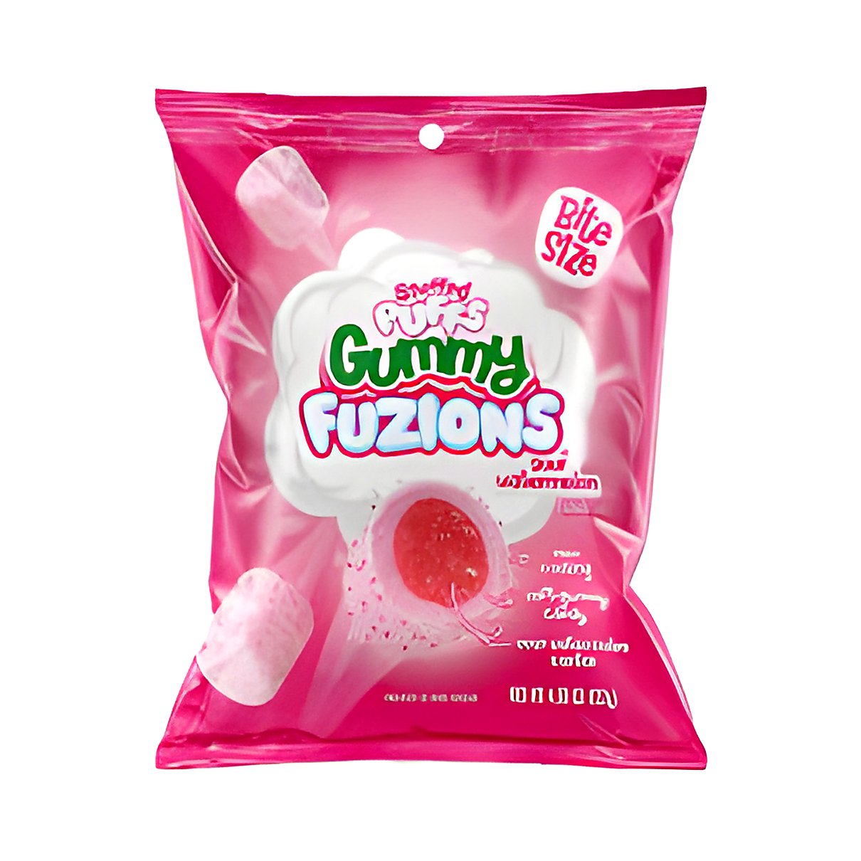 Stuffed Puffs Gummy Fuzions Sour Watermelon - processed