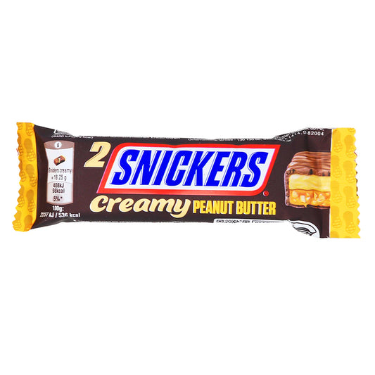 Creamy peanut butter snickers