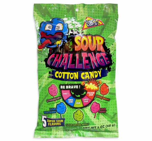 Sour challenge cotton candy