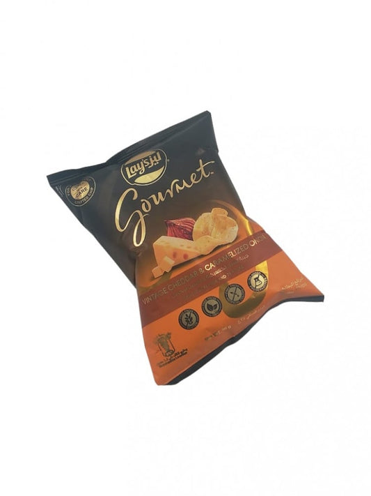 Lays Gourmet Vintage Cheddar & Caramelized Onion