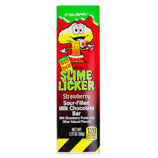 Slime Licker Strawberry Sour-Filled Milk Chocolate Bar