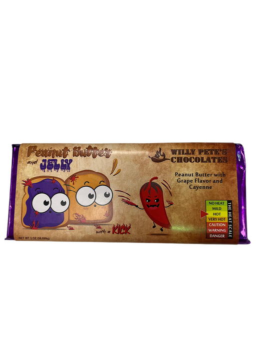 Willy Pete’s Chocolates - Peanut Butter w/ Grape and Cayenne