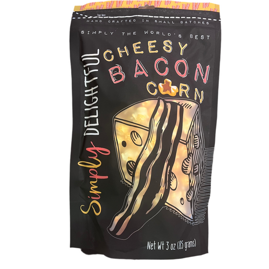 Cheesy Bacon Popcorn / Simply Delightful
