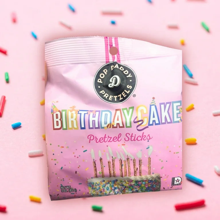 Pop Daddy Pretzels - Birthday cake 3oz